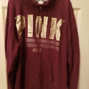 Fair Victoria's Secret Pink 1/4 Zip Sweatshirt